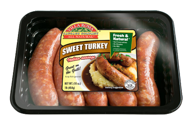 Sweet Italian Turkey Sausage 4 oz. Grillers - Swiss Villa